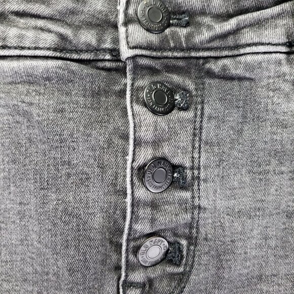 Old Navy Jeans Womens Size 6 Gray Rockstar Super Skinny Button Fly Stretch Denim - Picture 4 of 10